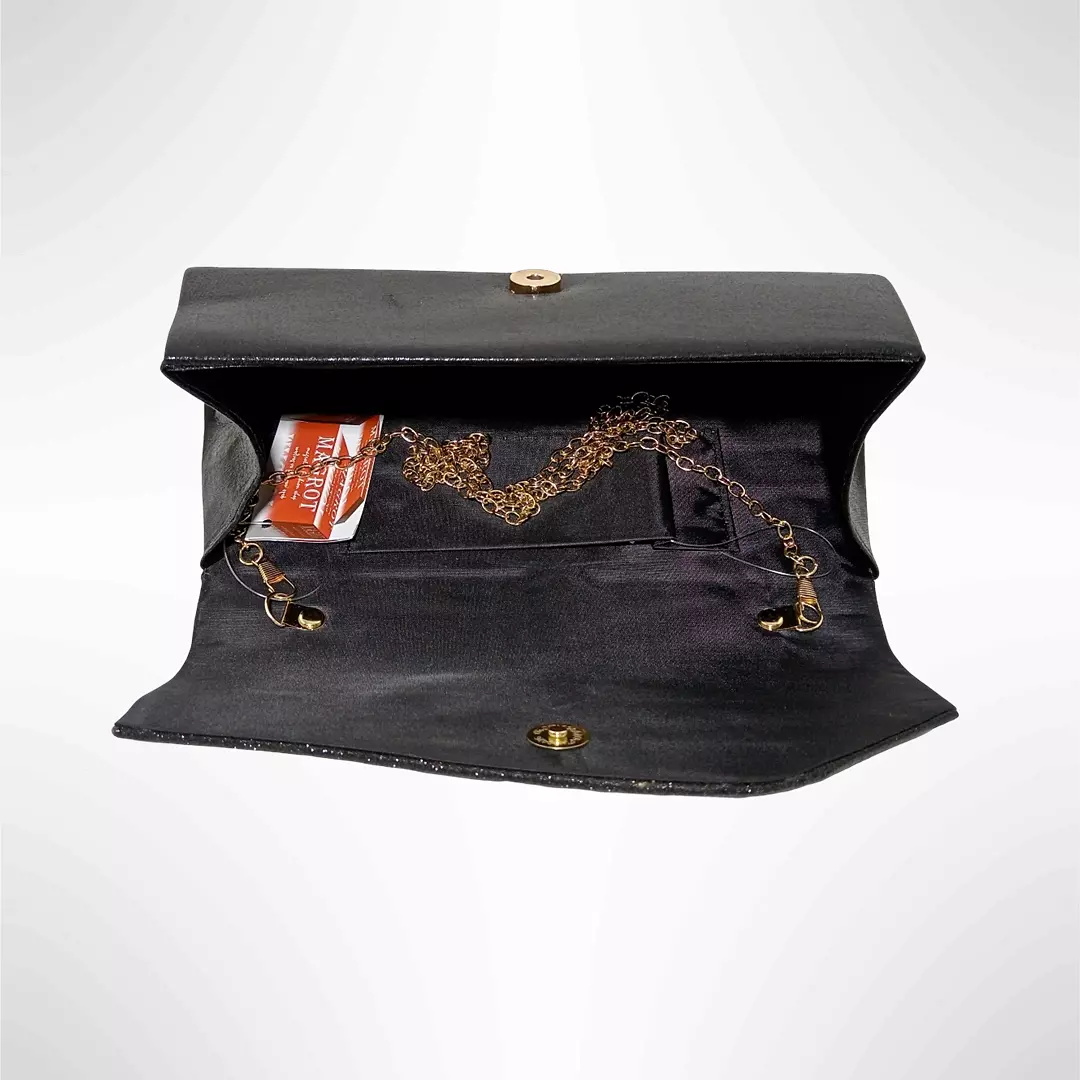 Geanta plic de seara pentru ocazii si petreceri, negru sidefat, 26 x 12 cm, Magrot 24007 3 Geanta plic seara pentru ocazii si petreceri, negru sidefat, 26 x 12 cm, Magrot 24007